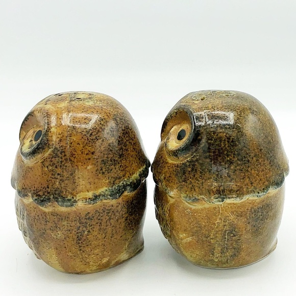 Brown Owl Natural Style Salt and Pepper Shakers - Picture 4 of 6